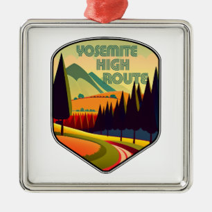 Yosemite High Route Farben Ornament Aus Metall