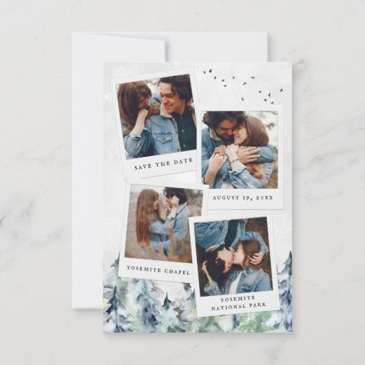 Yosemite | Hochzeit in Urlaubsort Fahrplan (Rückseite)