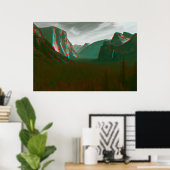Yosemite in 3D Poster (Heimbüro)