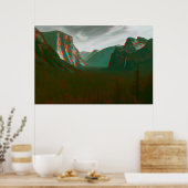 Yosemite in 3D Poster (Küche)