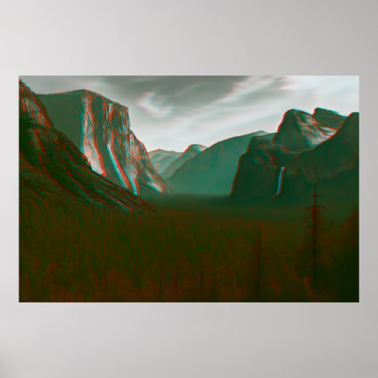 Yosemite in 3D Poster (Vorne)