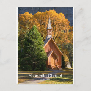 Yosemite Kapelle (Oktober) California Products Postkarte