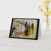 Yosemite Kapelle Wasserfarbkarte Karte (Gelbe Blume)