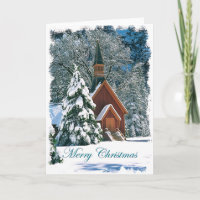 Yosemite Kapelle Weihnachtskarte
