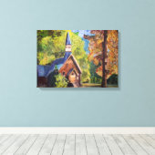 Yosemite Kapelle Wrapped Canvas Leinwanddruck (Insitu (Holzboden))
