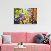 Yosemite Kapelle Wrapped Canvas Leinwanddruck (Insitu (Wohnzimmer))