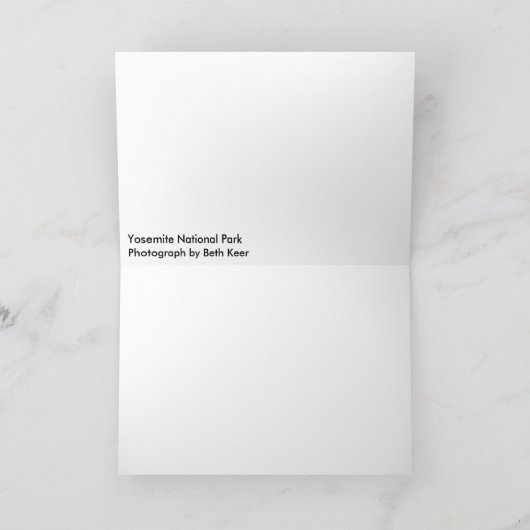 Yosemite Karte (Innenseite)