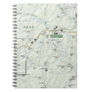 Yosemite-Kartennotizbuch Notizblock