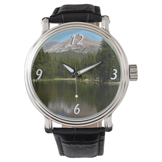 Yosemite Lake Reflection Armbanduhr (Vorderseite)
