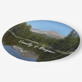 Yosemite Lake Reflection Pappteller (Schrägansicht)