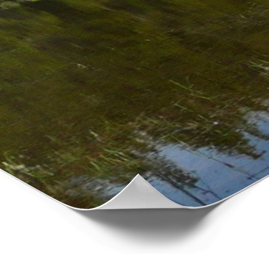 Yosemite Lake Reflection Poster (Ecke)