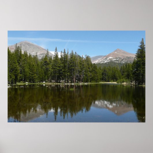 Yosemite Lake Reflection Poster (Vorne)