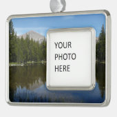Yosemite Lake Reflection Rahmen-Ornament Silber (Links)