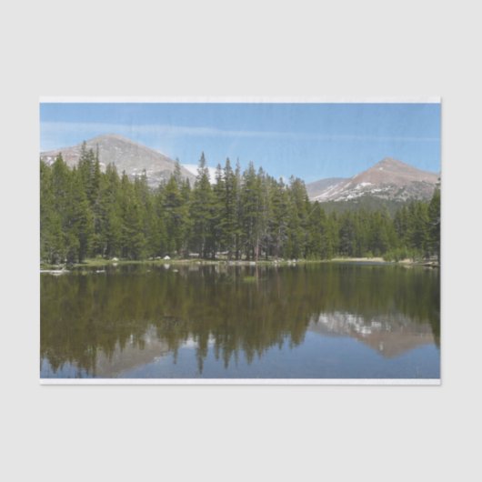 Yosemite Lake Reflection Seidenpapier (Vorderseite)