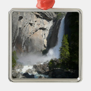 Yosemite Lower Falls am Lower Yosemite Falls Trail Ornament Aus Metall