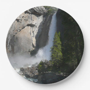 Yosemite Lower Falls am Lower Yosemite Falls Trail Pappteller