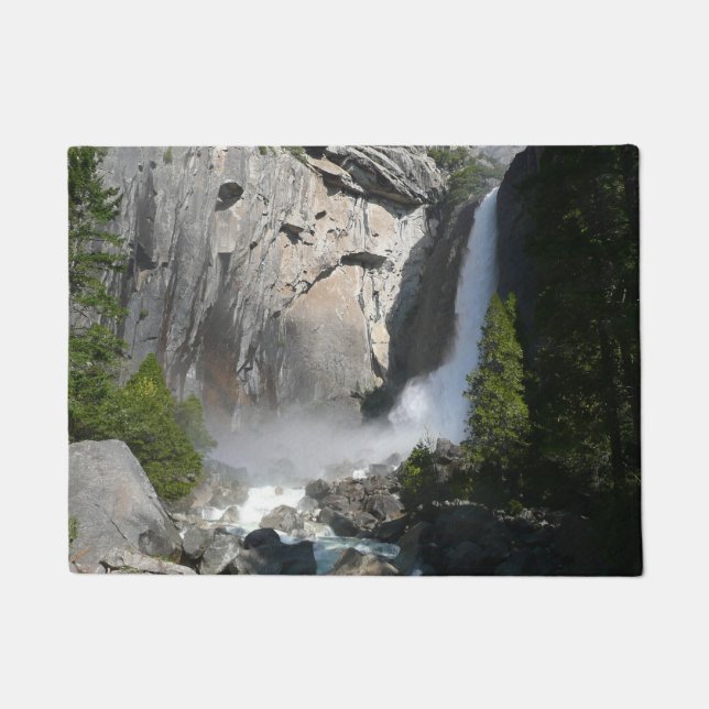 Yosemite Lower Falls aus dem Yosemite Nationalpark Fußmatte (Vorderseite)
