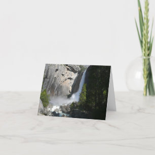 Yosemite Lower Falls aus dem Yosemite Nationalpark Karte