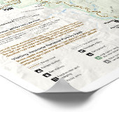 Yosemite Map Poster (Ecke)