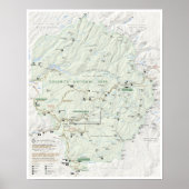 Yosemite Map Poster (Vorne)
