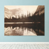 Yosemite - Mirror Lake - Nationalpark Leinwanddruck (Insitu (Holzboden))