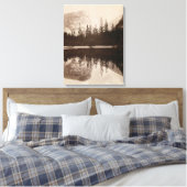 Yosemite - Mirror Lake - Nationalpark Leinwanddruck (Insitu (Schlafzimmer))