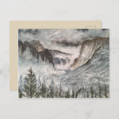 YOSEMITE MOUNTAINS POSTKARTE (Vorne/Hinten)