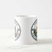 Yosemite National Park Aquarell Halbkuppel Sonnenu Kaffeetasse (Mittel)