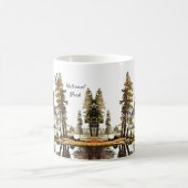 Yosemite National Park Aquarell Halbkuppel Sonnenu Kaffeetasse (Mittel)