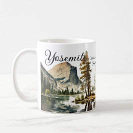 Yosemite National Park Aquarell Halbkuppel Sonnenu Kaffeetasse