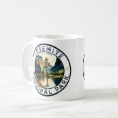Yosemite National Park Aquarell Halbkuppel Sonnenu Kaffeetasse (Vorderseite Links)