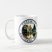 Yosemite National Park Aquarell Halbkuppel Sonnenu Kaffeetasse (Links)