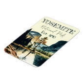 Yosemite National Park Aquarell Halbkuppel Sonnenu Magnet (Linke Seite)