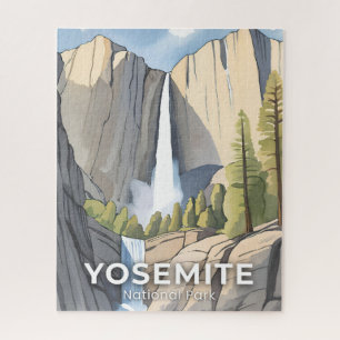 Yosemite National Park   Aquarell Reise Puzzle