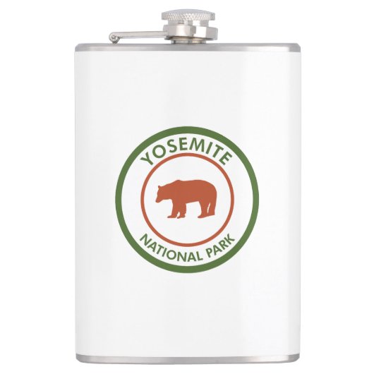 Yosemite National Park Bear Flachmann (Vorderseite)