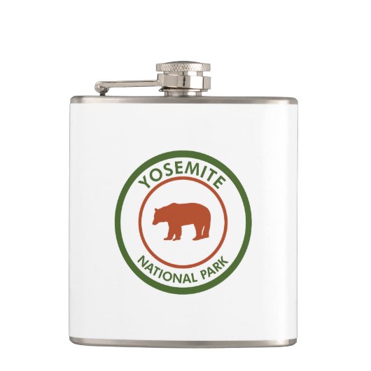 Yosemite National Park Bear Flachmann (Vorderseite)