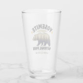 Yosemite National Park Bear Forest Beer Glass Glas (Rückseite)