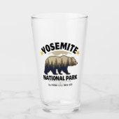 Yosemite National Park Bear Forest Beer Glass Glas (Vorderseite)