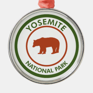 Yosemite National Park Bear Ornament Aus Metall