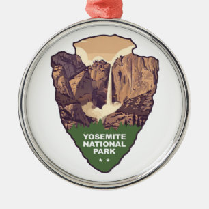 Yosemite National Park Brautschleierfall-Pfeilspit Ornament Aus Metall