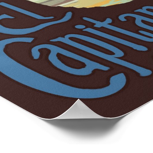 Yosemite National Park, CA - El Capitan Poster (Ecke)