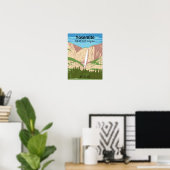 Yosemite National Park, CA | Ribbon Falls Poster (Heimbüro)