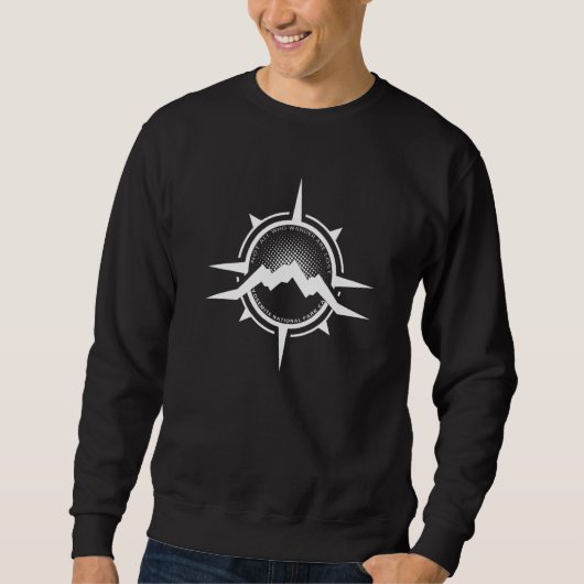 Yosemite National Park California Compass Keepsake Sweatshirt (Vorderseite)