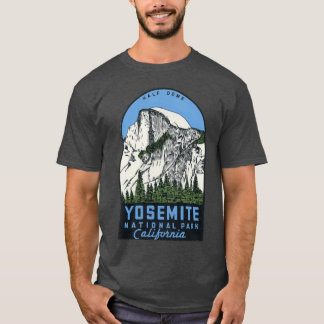Yosemite National Park California Half Dome Vintag T-Shirt