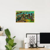 Yosemite National Park, California - Large Lette Poster (Heimbüro)