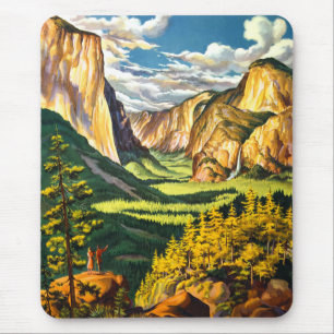 Yosemite National Park California Reise Kunst Mousepad