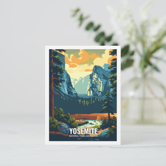 Yosemite National Park California USA Postkarte (Stehend Vorderseite)