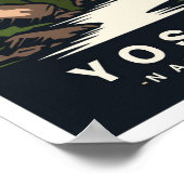 Yosemite National Park California USA Travel Poster (Ecke)