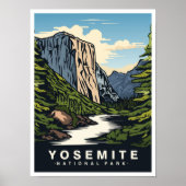 Yosemite National Park California USA Travel Poster (Vorne)