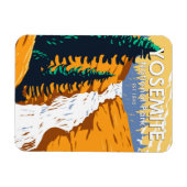 Yosemite National Park Chilnualna Falls California Magnet (Horizontal)